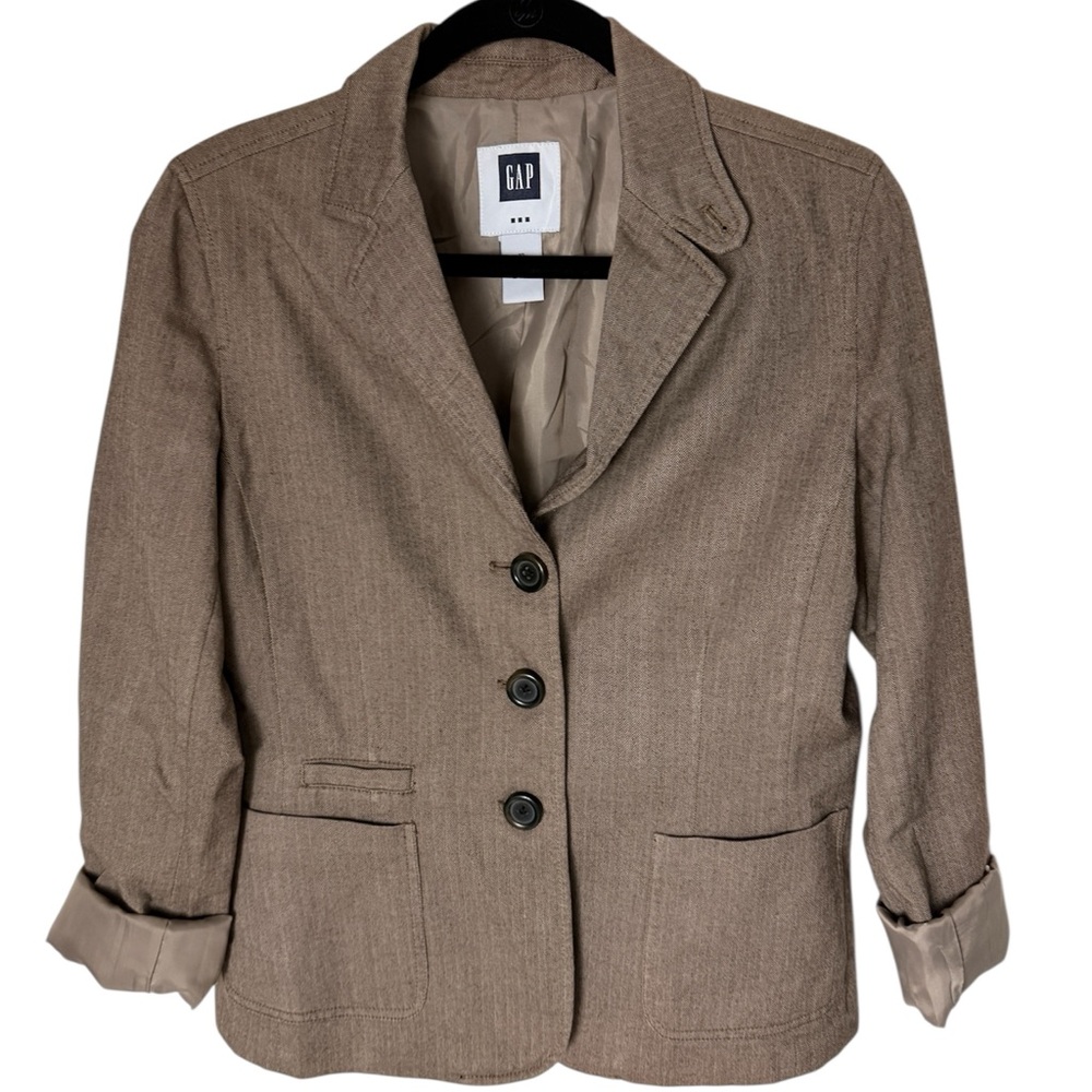 GAP Blazer Jacket herringbone preppy classic career